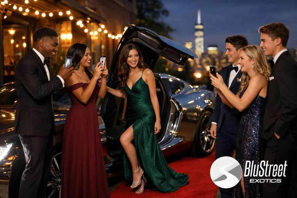 Booking BluStreet Jersey City Exotic Car Rentals for Prom 2026