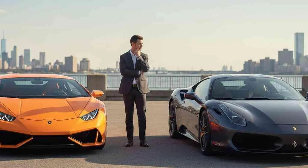 Compare Lamborghini and Ferrari at BluStreet Jersey City