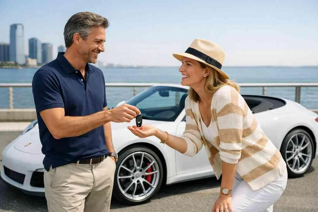 What makes the 488 Spyder a better fit for a high-attention summer weekend getaway car rental than a heavier grand toure