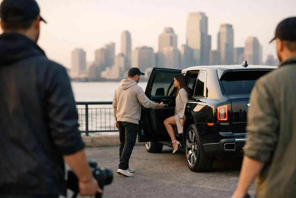 How NY metro exotic car delivery can keep a crew moving between Jersey City skyline drive spots and Hoboken waterfront r